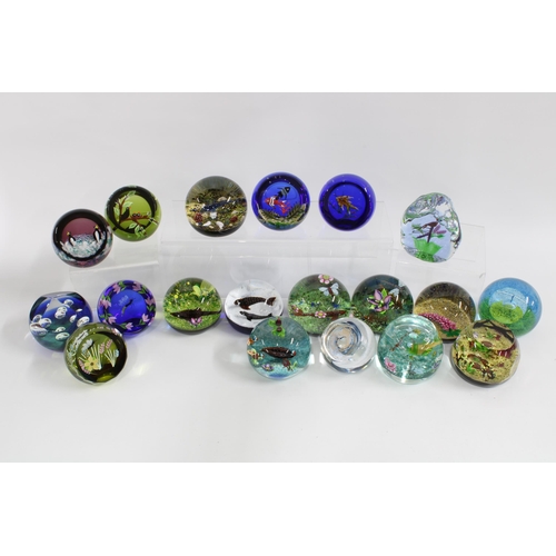 86 - Caithness Glass paperweights, William Manson limited editions to include Pheasant, Duck Pond, Pengui... 