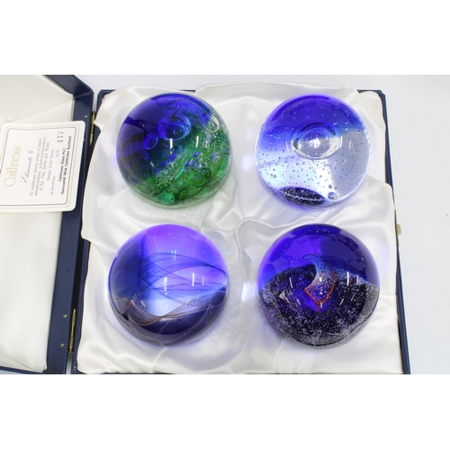 87 - Caithness Glass paperweights, limited editions to include Mercury, Autumn Leaves, Journey's End, Ele... 