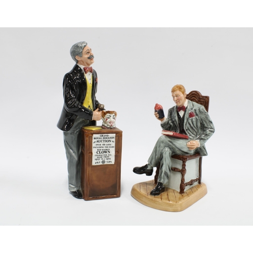 90 - Two Royal Doulton figures, 'The Auctioneer' HN2988, exclusively for collectors club and 'Antique Dea... 