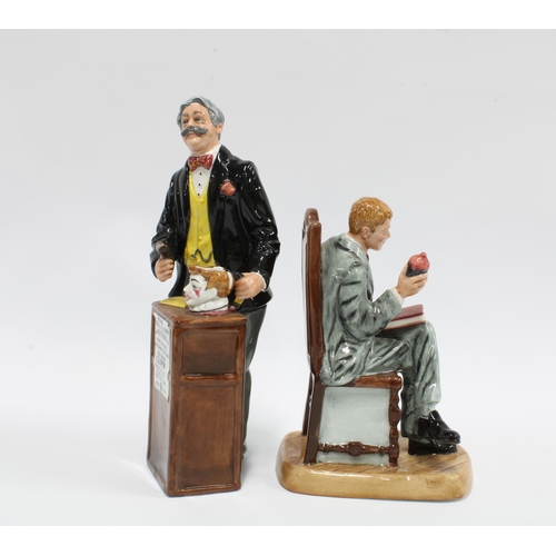 90 - Two Royal Doulton figures, 'The Auctioneer' HN2988, exclusively for collectors club and 'Antique Dea... 