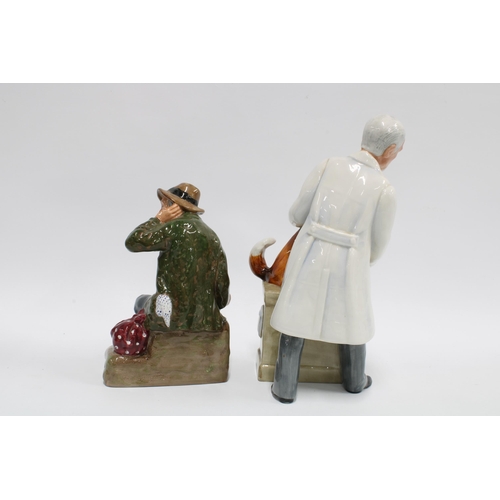 93 - Two Royal Doulton figures, 'Owd William' HN2042 and 'Thanks Doc!'HN2731, taller 22cm (2)