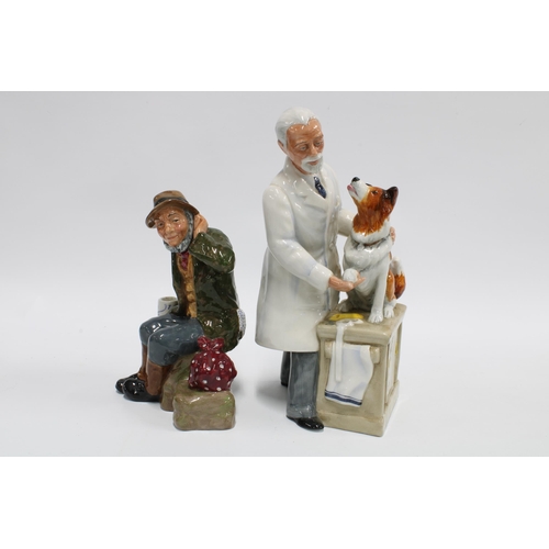 93 - Two Royal Doulton figures, 'Owd William' HN2042 and 'Thanks Doc!'HN2731, taller 22cm (2)