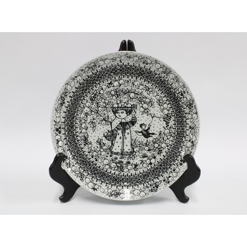 95 - Bjorn Wiinblad for Nymolle Denmark, Autumn - The Seasons plate, 21.5cm diameter