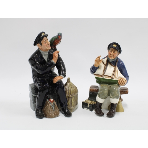 96 - Two Royal Doulton figures, 'Tall Story' HN2248 and 'Shore Leave', HN2254, taller 18cm (2)