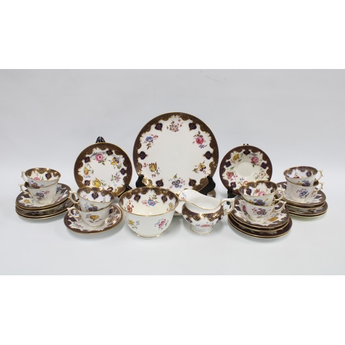 97 - Royal Worcester tea set with puce backstamp and date code for 1942 (27)