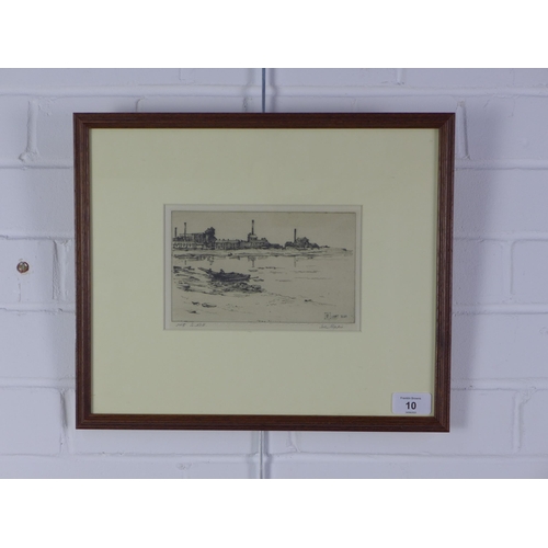 10 - James Keppie (SCOTTISH 1862-1945) etched print, signed in pencil and inscribed No5 to AGH, framed un... 