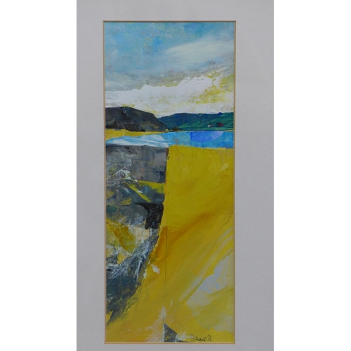 70 - Stella Harris (CONTEMPORARY SCHOOL) group of three acrylics to include 'Inlet', 'Rocky Shore' & 'Bri... 