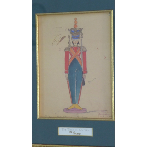 71 - 'The Original Designs of the Bolshoi Nutcracker 1919', set of eight limited edition colour prints, e... 