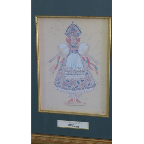 71 - 'The Original Designs of the Bolshoi Nutcracker 1919', set of eight limited edition colour prints, e... 