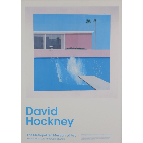 78 - David Hockney - Metropolitan Museum of Art Nov 27, 2017 - Feb 25, 2018, coloured print, in a glazed ... 