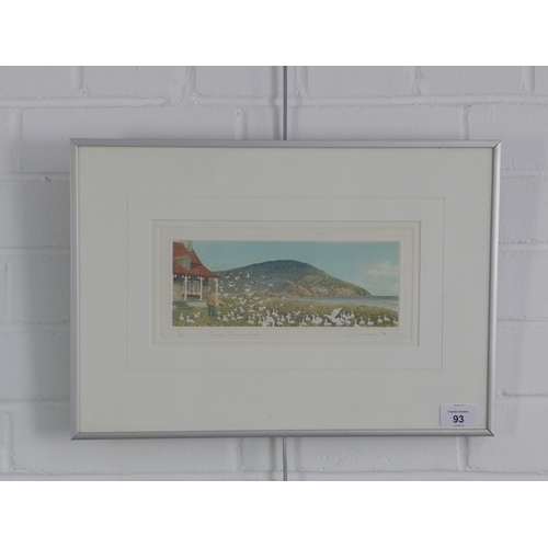 93 - Pascale, (CANADIAN) colour etching, signed in pencil and numbered 201 / 250, framed under glass, 22 ... 