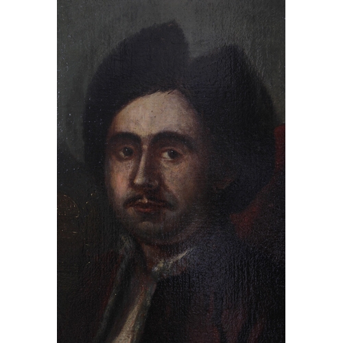 89 - Peter the Great, 19th century half length portrait, oil on canvas, unsigned, within a good giltwood ... 