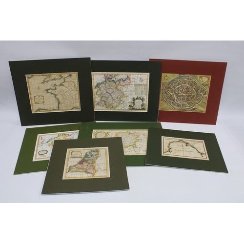 121 - Collection of France & Germany coloured maps, to include Sardinia - Joseph Roux, Aix la Chapelle, Se... 