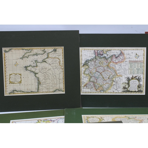 121 - Collection of France & Germany coloured maps, to include Sardinia - Joseph Roux, Aix la Chapelle, Se... 