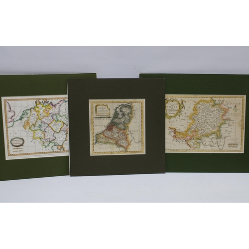 121 - Collection of France & Germany coloured maps, to include Sardinia - Joseph Roux, Aix la Chapelle, Se... 