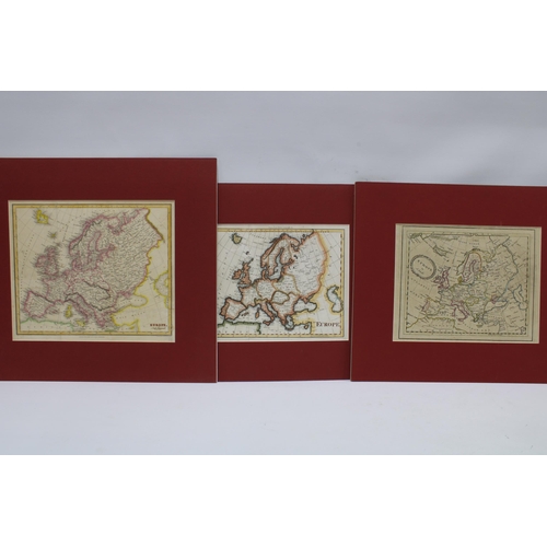 123 - A New & Correct Chart of Europe - Jeffreys 1770, together with six other Europe coloured maps, in ca... 