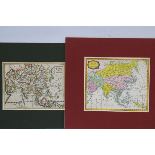 125 - Asia - a collection of coloured maps to include Christopher Paas, J. Barlow and two others, in card ... 