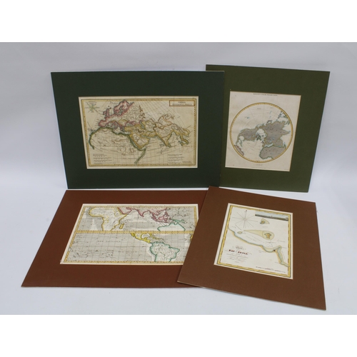 126 - Coloured maps and charts to include Trade Winds and Ocean Currents - R. Bonne, Orbis Veteribus Notus... 