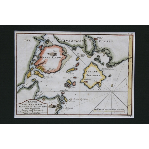 128 - Coast of Japan, T. Bowen c.1790 together with China Adjacent to Taiwan by Bellin for Prevost,  in ca... 