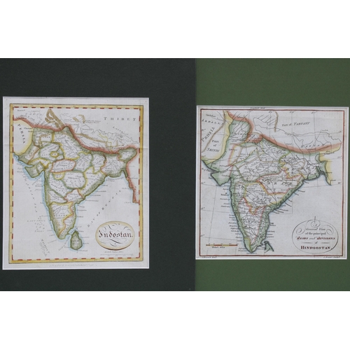 129 - Roads and Divisions of Hindoostan by Kincaid / Frazer, Indostan by Morrison & Son and A Plan of fort... 