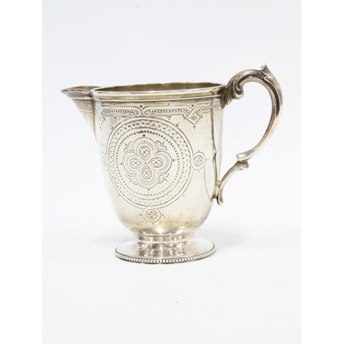 12 - WITHDRAWN Victorian silver cream jug, London 1868, 10cm