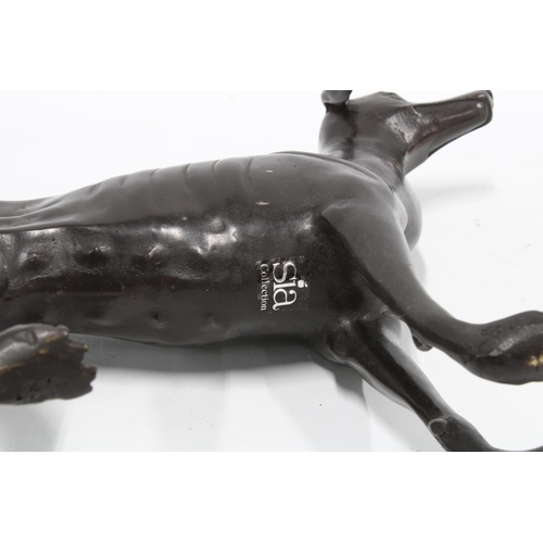 133 - Sia model of a greyhound/ whippet, 30 x 35cm