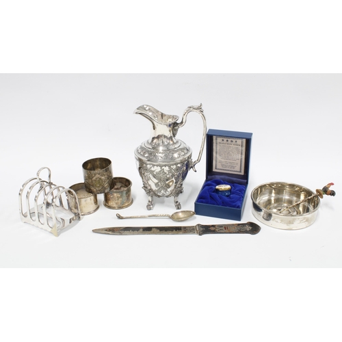 15 - Collection of Epns and silver plated items together with a Halcyon Days enamel box , etc (a lot)