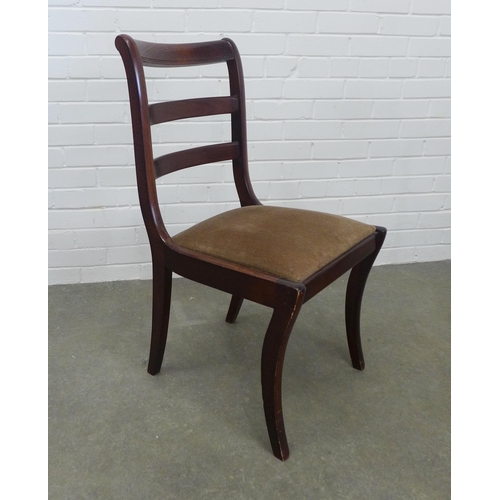 229 - Pair of mahogany side chairs, 44 x 87 x 43cm. (2)