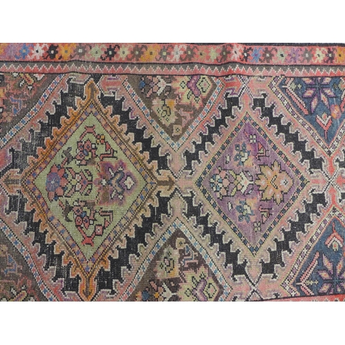 238 - 19th century Caucasian rug,  220 x 113cm.