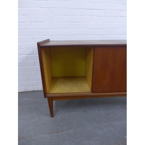 269 - Brantorps of Sweden mid century teak sideboard, with three central drawers flanked by cupboard doors... 