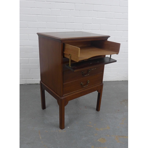 271 - Early 20th century  mahogany music cabinet, 50 x 76 x 39cm.