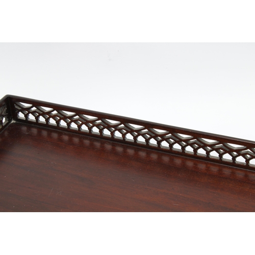 300 - Whytock & Reid style fretwork tray, 47 x 32cm