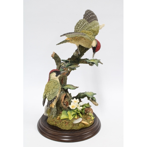 335 - A limited edition Country Artists sculpture 'Shrewd Visitor', on wooden base, 29cm high