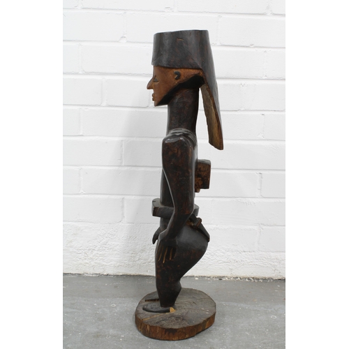 360 - African carved wooden figure, 63cm