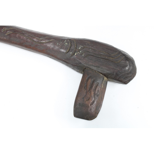 373 - Maori 'bird' carved club, 92cm