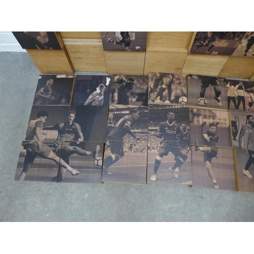 407 - THIS IS MELWOOD - a  wooden LFC photographic montage, from the Players and Staff Canteen at Liverpoo... 