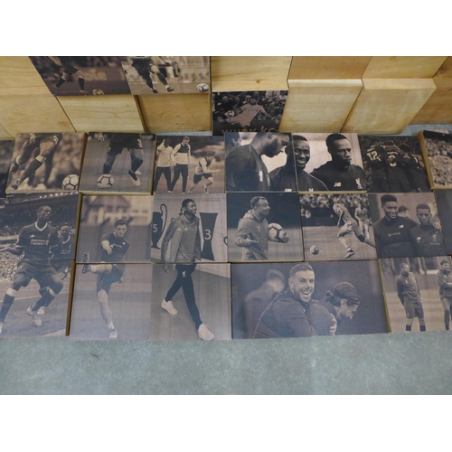 407 - THIS IS MELWOOD - a  wooden LFC photographic montage, from the Players and Staff Canteen at Liverpoo... 