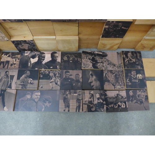 407 - THIS IS MELWOOD - a  wooden LFC photographic montage, from the Players and Staff Canteen at Liverpoo... 