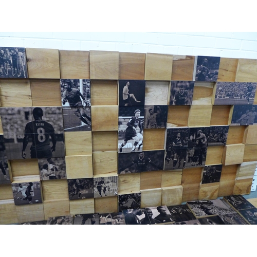 407 - THIS IS MELWOOD - a  wooden LFC photographic montage, from the Players and Staff Canteen at Liverpoo... 