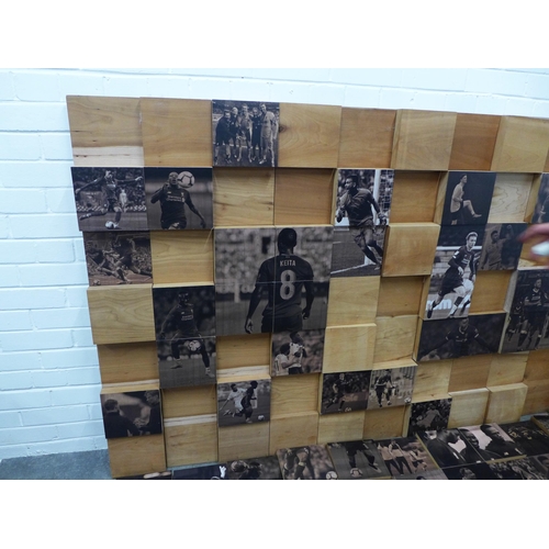 407 - THIS IS MELWOOD - a  wooden LFC photographic montage, from the Players and Staff Canteen at Liverpoo... 