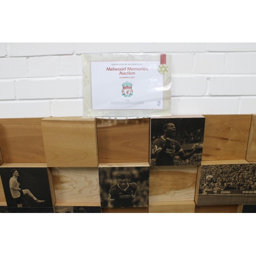 407 - THIS IS MELWOOD - a  wooden LFC photographic montage, from the Players and Staff Canteen at Liverpoo... 