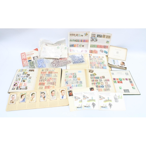 426 - Quantity of stamps, cigarette cards, playing cards  and first day covers, etc (a lot)