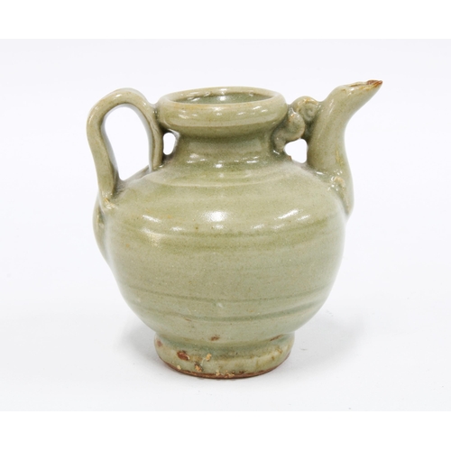 105 - A small Chinese  celadon water dropper,  early Ming period, 8cm  Provenance: Private Scottish Collec... 