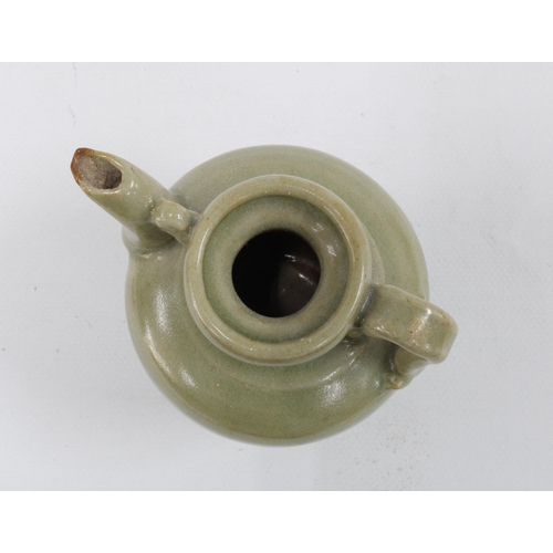 105 - A small Chinese  celadon water dropper,  early Ming period, 8cm  Provenance: Private Scottish Collec... 