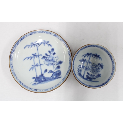 109 - Nanking Cargo tea bowl and saucer, 5cm tall, the saucer with Christies Lot 5246 label (2)  Provenanc... 