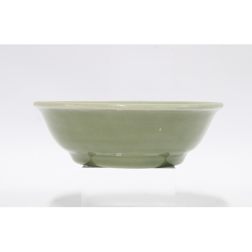 111 - Chinese celadon bowl, Ming circa 15/16th century, modestly decorated with flowers to centre, 5 x 16c... 