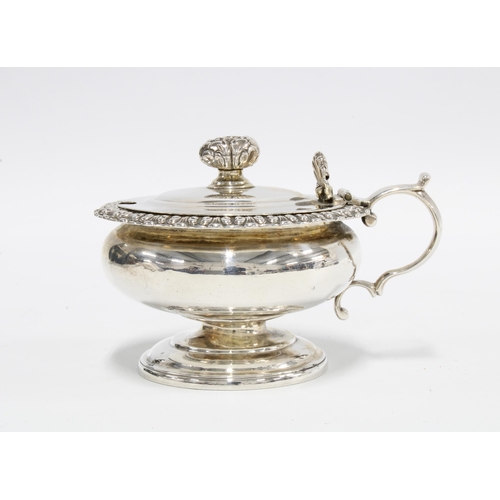 20 - Scottish silver mustard pot, likely by James McKay,Edinburgh,  circa 1810, 8.5cm diameter