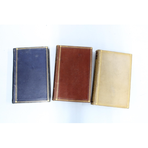 435 - Miniature leather bound books to include Italian Prose, Dante and Tasso vol I - IV, all within a gre... 