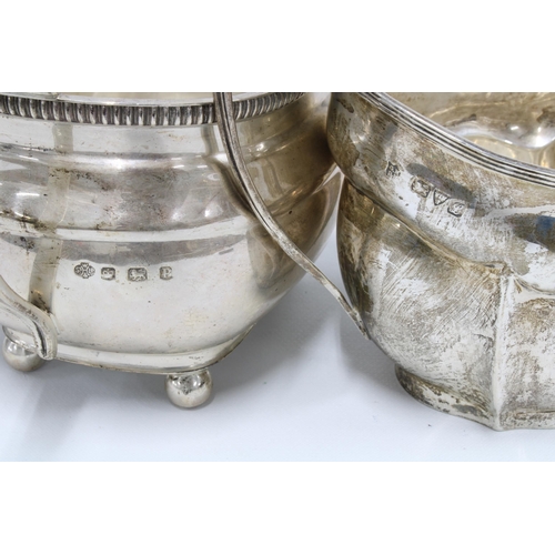 5 - George V silver sugar bowl, William Hutton & Sons, Sheffield 1932 together with another by George Na... 