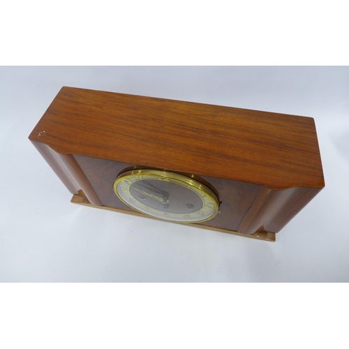 440 - Art deco mantle clock, 44 x 22cm.